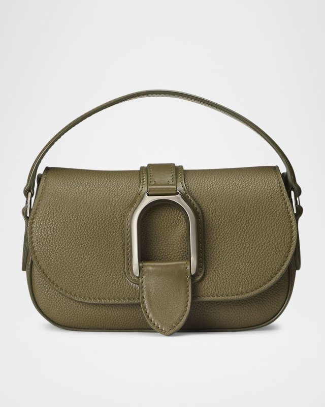 Welington Mini Flap Leather Wallet on Chain